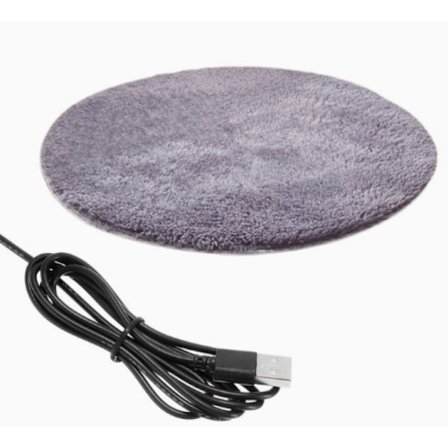 Varmepute for små hunder og katter, høykvalitets plysj, profesjonell produksjon, konstant temperatur, USB-drevet elektrisk teppe for kjæledyr