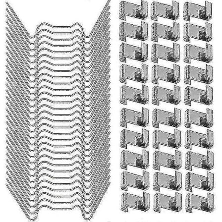 100 stk. Drivhus Tilbehør Reparationskit, Glas W Klemmer, Z Overlap Klips til Drivhus