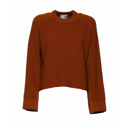Forte Forte Round-neck Strik Orange, Dame Striktrøjer