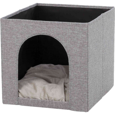 Trixie - Ella Kosehule til hylle Grå 33 x 33 x 37 cm - Katt - Kattesenger & komfort - Kattehus - ZOO.no
