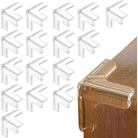 Hjørnebeskyttere Bord Baby, 16 Stykker Myke Hjørnebeskyttere Bord, Sterk Festeevne Transparent, Hjørnebeskyttere Bord