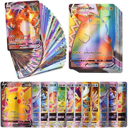 100 st Pokmon-kort Ultra Rare-kort Barn och samlarkort Gåvor Inga dubbletter
