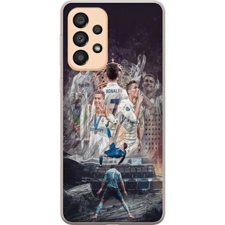 Yhteensopiva Puhelinkuori Samsung Galaxy A33 5G Cristiano Ronaldo Al-Nassr Portugali ikoninen hyökkääjä ja kaikkien aikojen paras maalintekijä, jolla