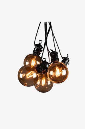 Konstsmide - Ljusset 10 glödlampor byt. LED 450cm - Svart - Ljusslingor - Från Homeroom