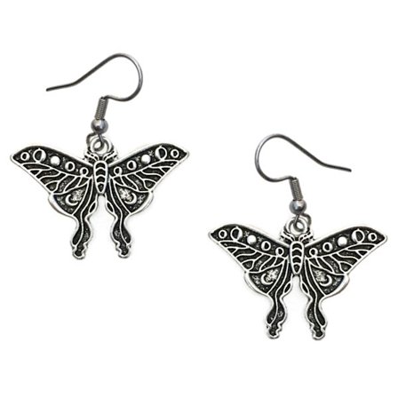 Earrings - Moth
