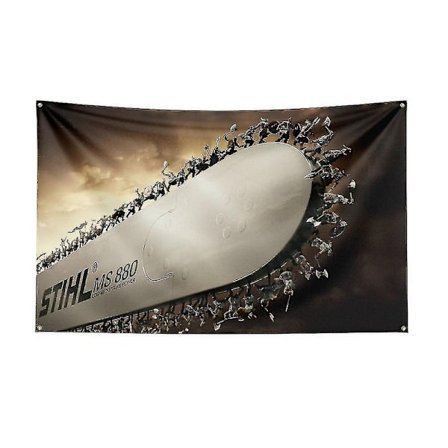 3x5ft Stihl Timbersports -sarjan lippu polyester digitaalinen painatusbanneri koristeluun DB