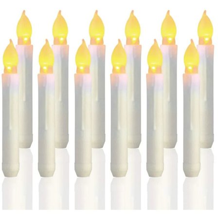 12 Flammeløse LED-lys Batteridrevne Harry Potter Flydende Lys til Fest Klasseværelse Bryllup Jul Dekoration