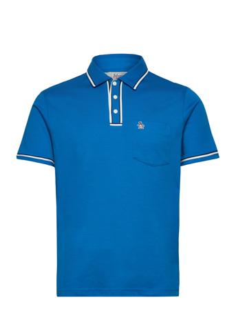 Earl Org Int 3D Stic Polos Short-sleeved Blå Original Penguin*Betinget Tilbud