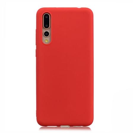 Mat silikoneskal fra NKOBEE - Huawei P20 Pro Röd