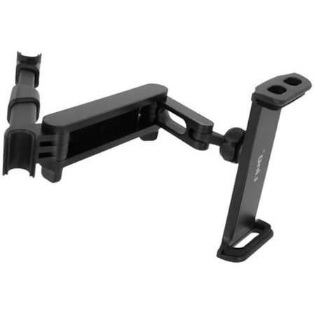 (Svart) Bilholder - LinQ - Hodestøtte - 360° Roterende - Utrekkbar Arm - Nettbrettkompatibel