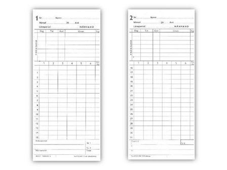 Amano Stämpelkort BX 1500 500/fp - Lyreco - Kontorsmaterial - Till skrivbordet - Stämplar