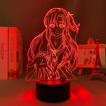 3D LED nattlampa Anime Sword Art Online Asuna för sovrummet