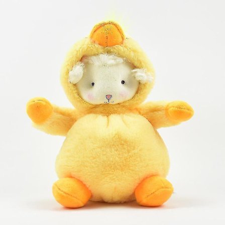 Förvandla till lammdocka Julklapp för barn Söt lammklädd plyschleksak (anka) A