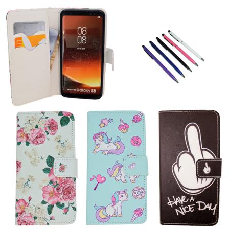 Samsung Galaxy S8 - PU Læder Pung Etui Blå