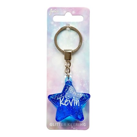 Nyckelring Glitter Star Kevin