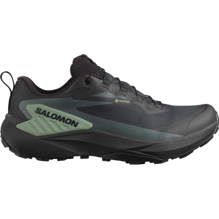 Salomon - Scarpe da trail running Genesis Gtx - Black / Agave Green - 41⅓