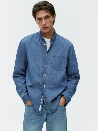 ARKET - Herren - Jeanshemd - Blau - Grösse 46