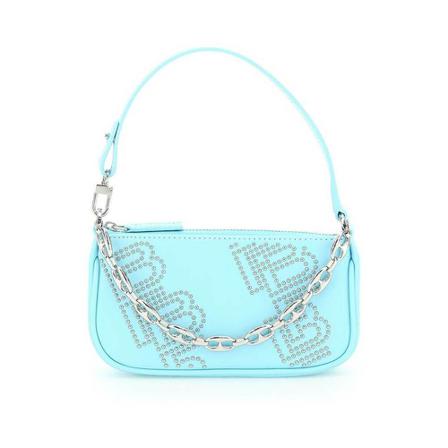 By FAR mini Tas , Blauw , Dames , Maat: ONE Size Schoudertassen