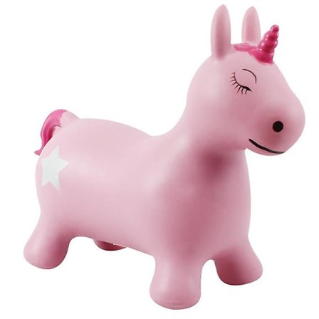Hoppande Enhörning, Utomhus- och Inomhusleksak att Rida På