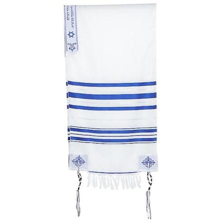 Messiaaninen rukousviitta Tallit rukoushuivi Uskonnollinen rukousviitta Kangas miehille naisille (FMY)