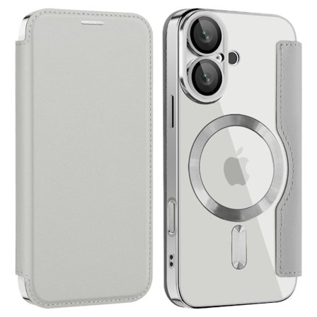 iPhone 16 Cover with card slots - Gray