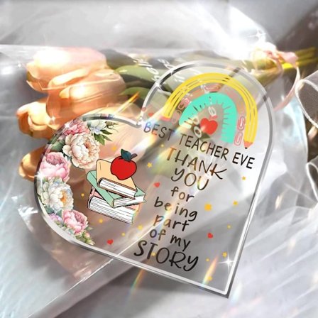 Tak for lærer mindegave krystalglas