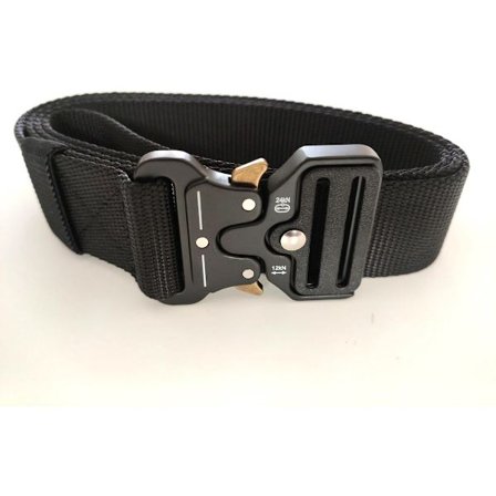 Taktisk Bælte (Sort) - Militærstil - Kraftigt Bælte - Metal Sikkerhedsbælte