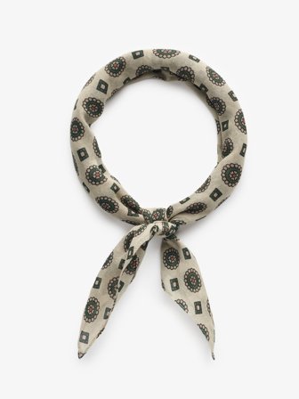 John Henric Men's Beiges Bandana Size Onesize