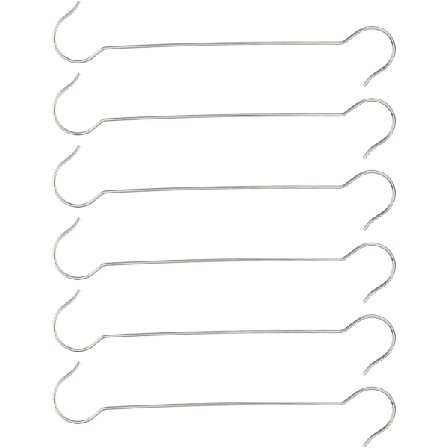 6 stk. Hengekroker, Hagekroker, Pottekroker, Blomsterkurvhenger, Plantekurv, Plantekroker, Gardinkroker for gardiner