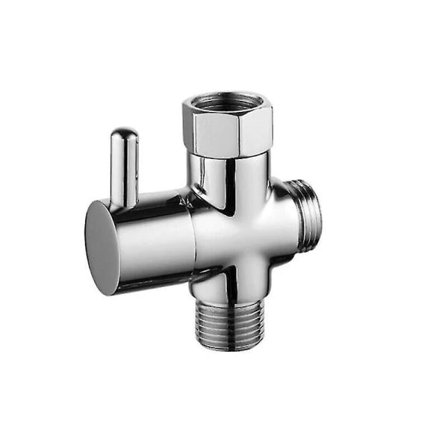G1/2 " Universal T-kobling i massiv messing for hånddusjsett (sekskantet hatt)