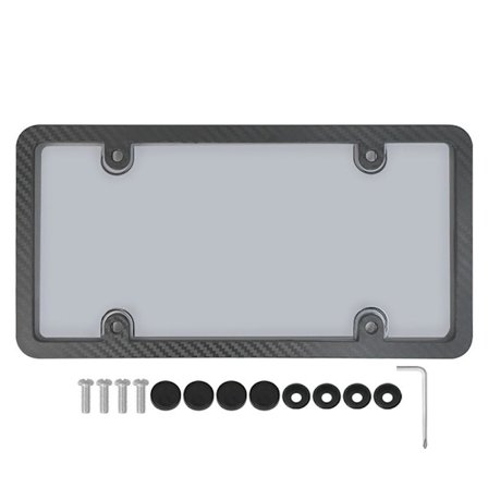 Nummerskylt Cover Nummerskylt Ram GRÅ PC PC