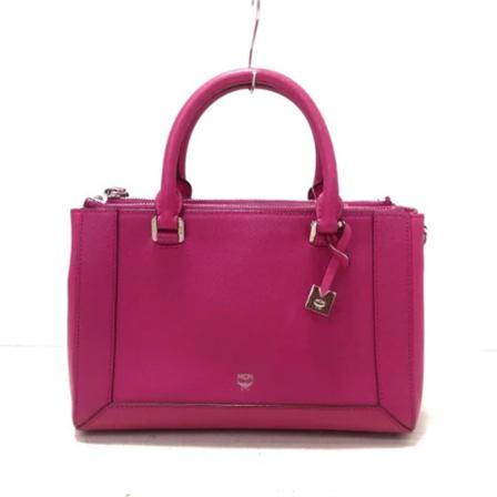 MCM Pre-owned Pre-owned Leather Håndtaske Pink, Dame Vintage Tasker, Størrelse: ONE Size
