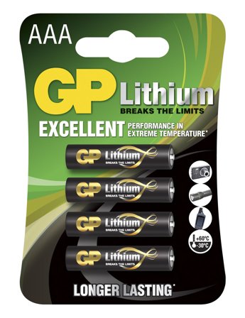 GP AAA lithium batteri