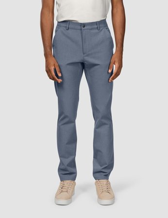 Shaping New Tomorrow - Essential Pants - Storm Blue Melange - Slim Fit - Herre - 32/32