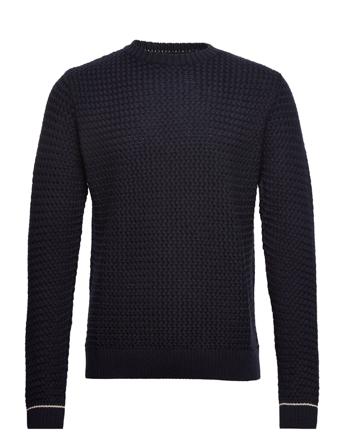 Emilio Knit O-Neck Navy Clean Cut Copenhagen