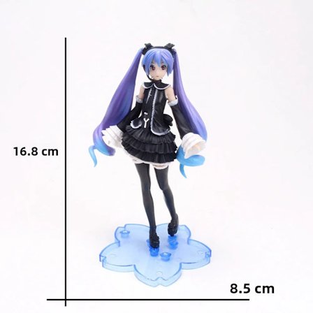 1 stk. Anime Hatsune Miku Kawaii Actionfigur Samlingsmodell Poker Sakura Rosa Dukke Kakedekorasjon Samleleke