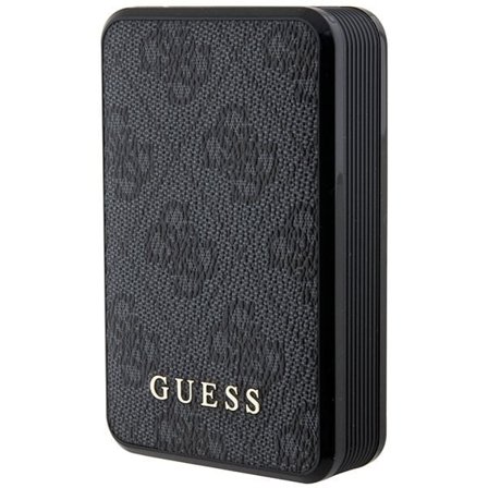 Guess Powerbank 18W GUPB10DP4GEGK 10000mAh svart / svart 4G lær metallogo