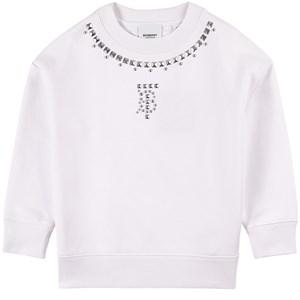 Kids - Burberry White Studs Sweatshirt 4 Years - Jumpers and knitwear - 4 years - White - Junge