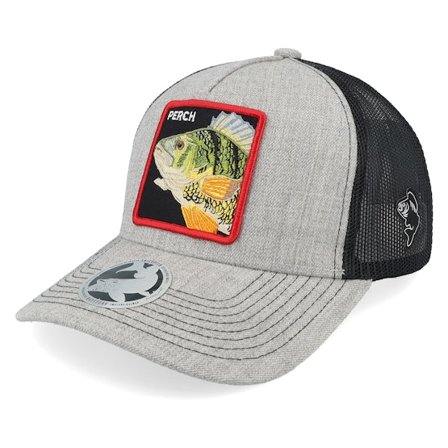 Skillfish - Grau Trucker Cap - Perch Box Heather Grey/Black A-frame Trucker @ Hatstore