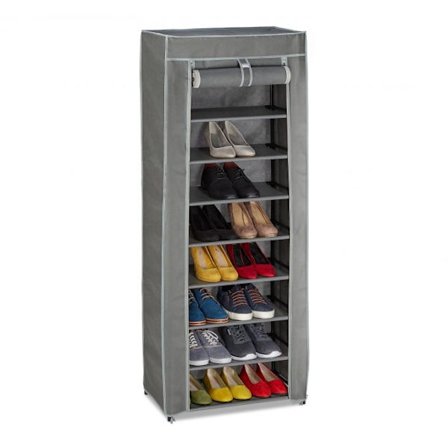 Skogarderob i tyg med 9 fack