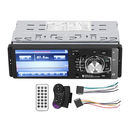 Auton MP5-soitin Bluetooth 4.1 tuuman HD-näyttö Stereo Radio FM MP3 MP4 Korttipaikka Lataus Peruutusnäyttö