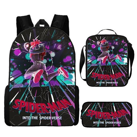 Marvel Avengers Spiderman Ryggsekk, 3D-trykk Tegneserie Student Skolesekk
