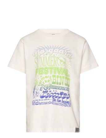 Printed Tee Thorlino Tee White Mads Nørgaard