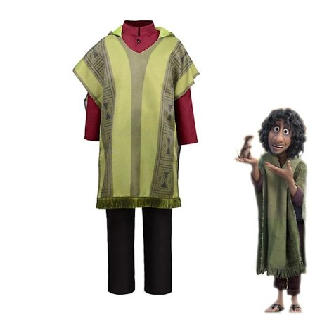 Encanto Kostume Sæt Bruno Madrigal Cosplay Halloween Kostume Karneval Fest Kostumer til Voksne Børn