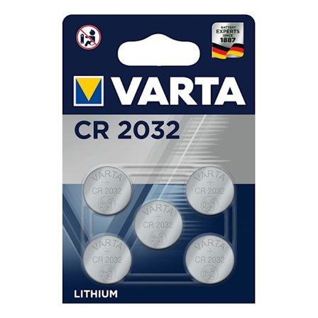 Varta Lithium CR2032 møntcellebatteri 3V 5 stk i blister