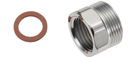 Mora 630410.AE Övergångskoppling för VK-kopplingar, M26x15, Installation