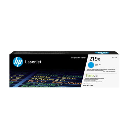 HP 219X - Høy ytelse - cyan - original - LaserJet - tonerpatron (W2191X)