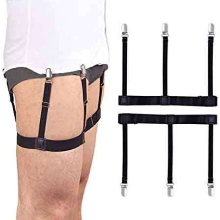 Skjorteholdere, skjortebåndsholdere for menn, skjorteholdere med kraftige sklisikre klips