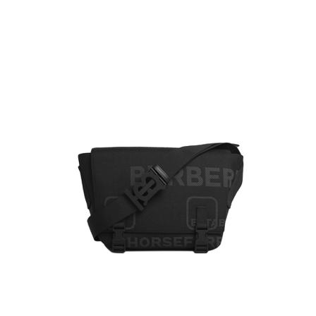 Burberry, Shoulder Bags Zwart, Heren, Maat:ONE Size,print