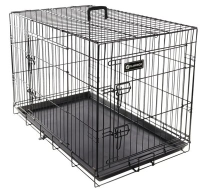 Ebo Hundebur i Stål, Svart - M